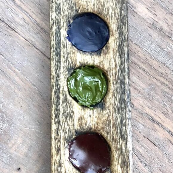 Wood Watercolour Palette - Picture 3 of 3